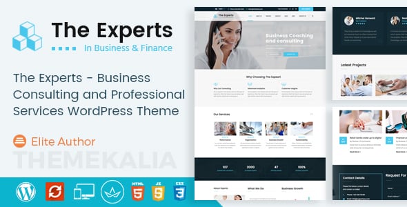 Tema The Experts - Template WordPress