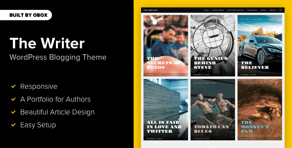 Tema The Writer - Template WordPress