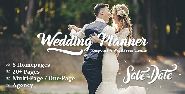 Tema Wedding Planner - Template WordPress