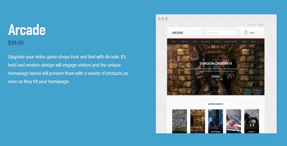 Tema Arcade WooThemes - Template WordPress