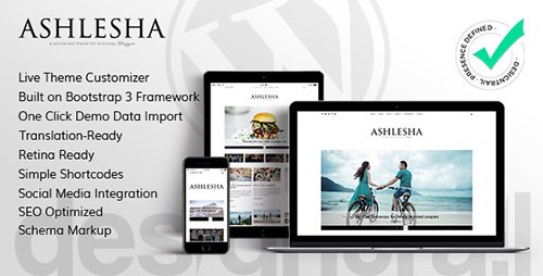 Tema Ashlesha - Template WordPress