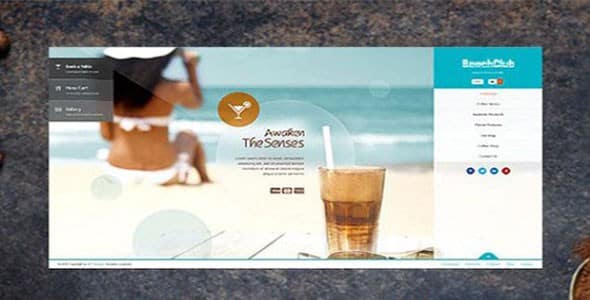 Tema BeachClub - Template WordPress