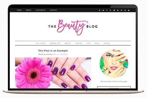 Tema Beauty TinselPop - Template Wordpress