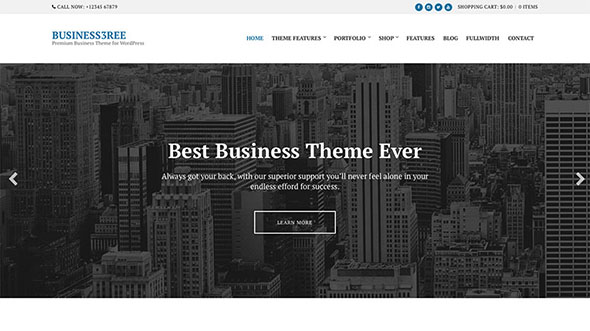 Tema Business3ree - Template WordPress