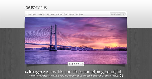 Tema DeepFocus - Template WordPress