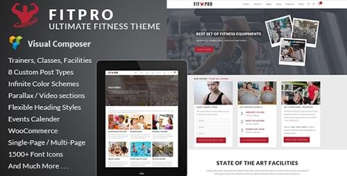 Tema FitPro - Template WordPress