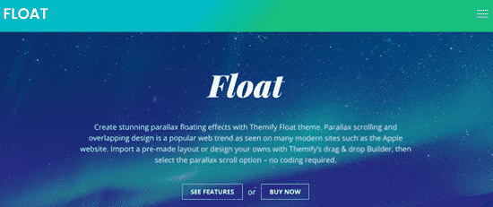 Tema Float Themify - Template WordPress