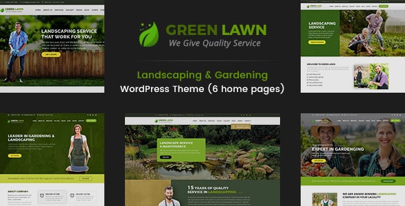 Tema Green Lawn - Template WordPress
