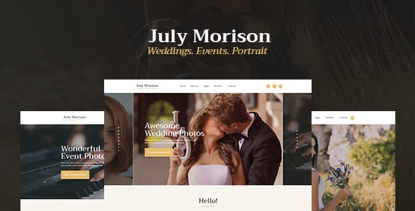 Tema July Morison - Template WordPress