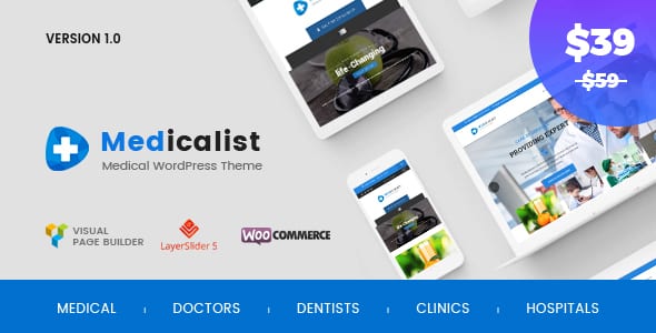 Tema Medicalist - Template WordPress
