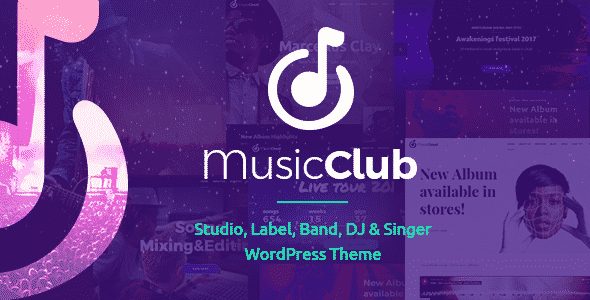 Tema Music Club - Template WordPress