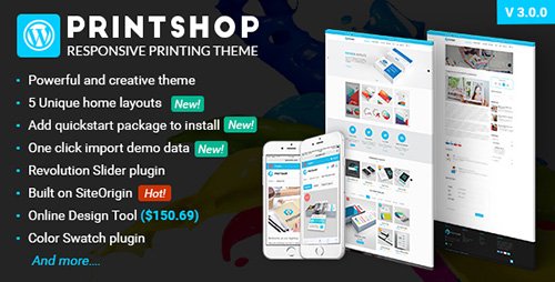 Tema PrintShop - Template WordPress
