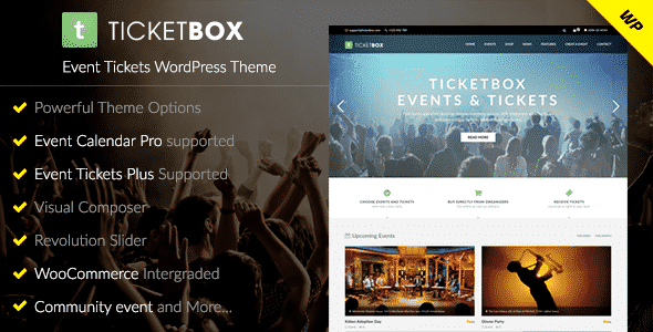 Tema TicketBox - Template WordPress