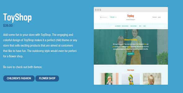 Tema ToyShop WooThemes - TEmplate WordPress