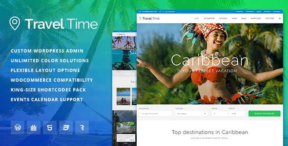 Tema Travel Time - Template WordPress