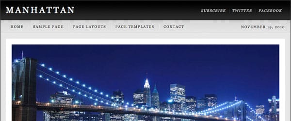 Tema Manhattan - Template WordPress