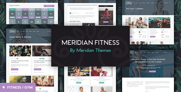 Tema Meridian Fitness - Template WordPress