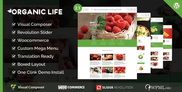 Tema Organic Life - Template WordPress