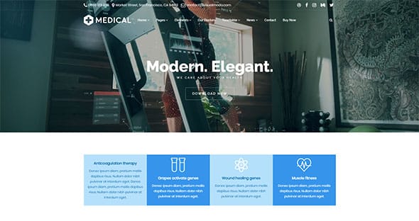 Tema Medical Visualmodo - Template WordPress