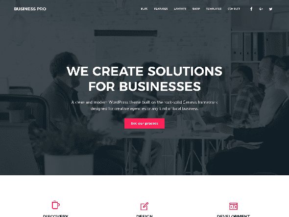 Tema Business Pro StudioPress - Template WordPress