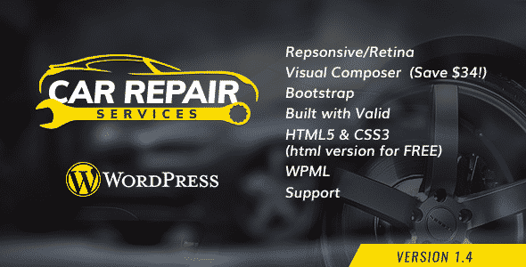 Tema Car Repair Services - Template WordPress