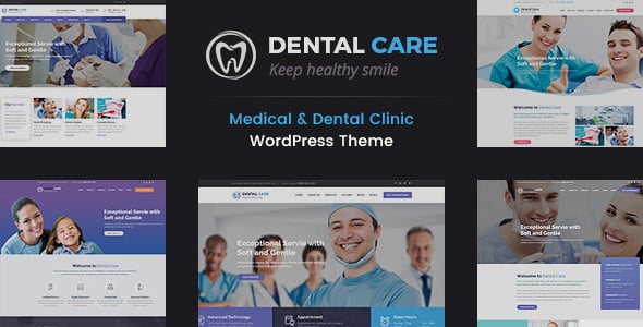 Tema Dental Care DesignArc - Template WordPress