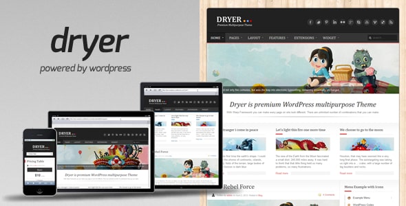 Tema Dryer - Template WordPRess