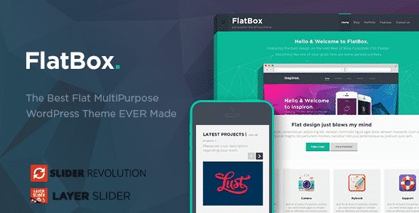 Tema FlatBox - Template WordPress