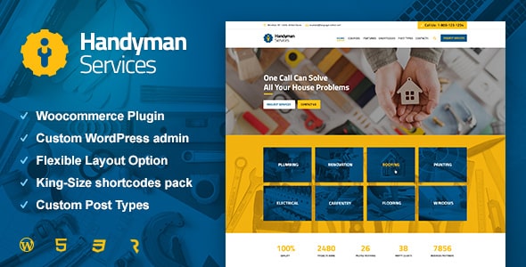Tema Handyman Services - TEmplate WordPress