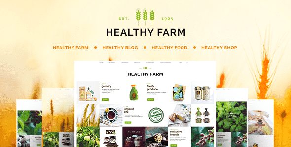 Tema Healthy Farm - Template WordPress