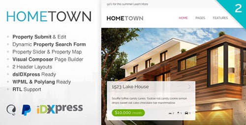 Tema HomeTown - Template WordPress