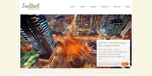 Tema Instinct MyThemeShop - Template WordPress