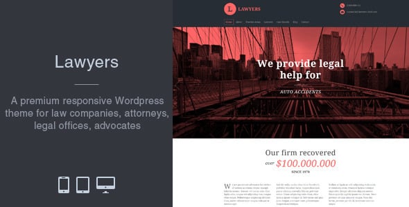 Tema Lawyers - Template WordPress