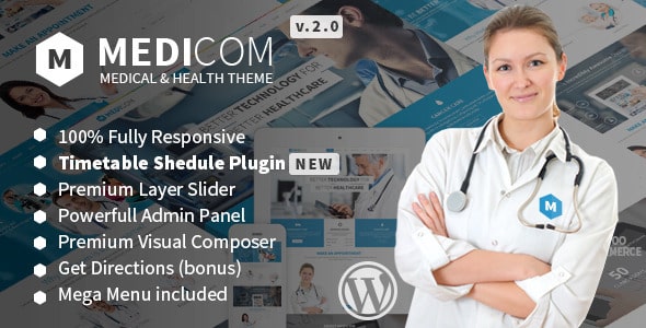 Tema Medicom - Template WordPress