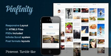 Tema Pinfinity - Template WordPress