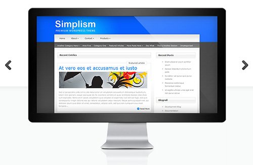Tema Simplism ElegantThemes - Template WordPress