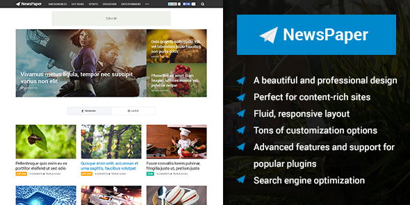 Tema NewsPaper MyThemeShop - TEmplate WordPress
