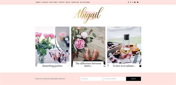 Tema Abigail - Template WordPress 1