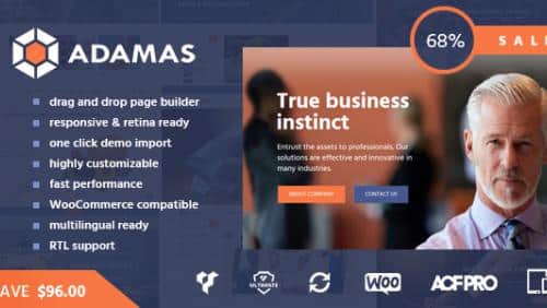 Tema Adamas - TEmplate WordPress