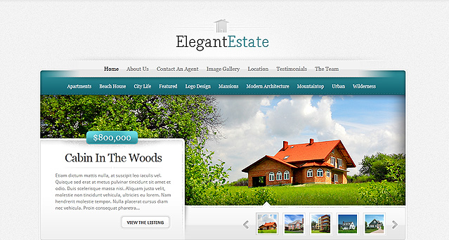 Tema ElegantEstate - Template WordPress