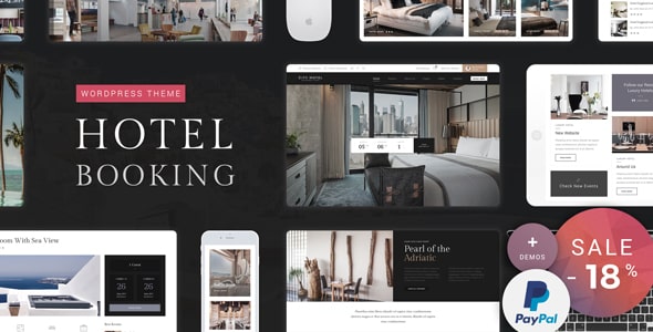 Tema Hotel Booking NicDark - Template WordPress