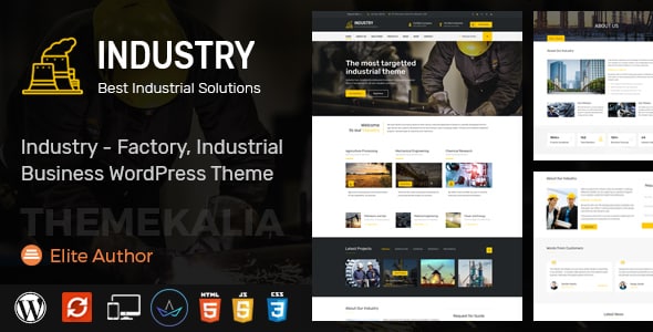 Tema Industry ThemeKalia - Template WordPress
