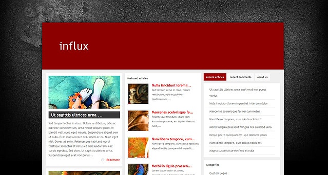 Tema Influx ElegantThemes - Template WordPress