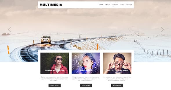 Tema Multimedia Dessign - Template WordPress