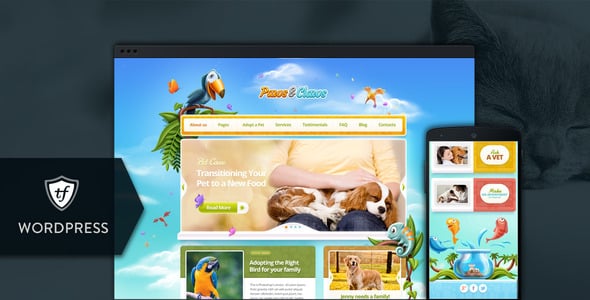 Tema Paws and Claws - Template WordPress