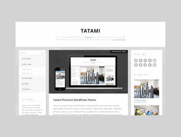 Tema Tatami - Template WordPress