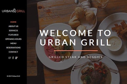 Tema Urban Grill - Template WordPress