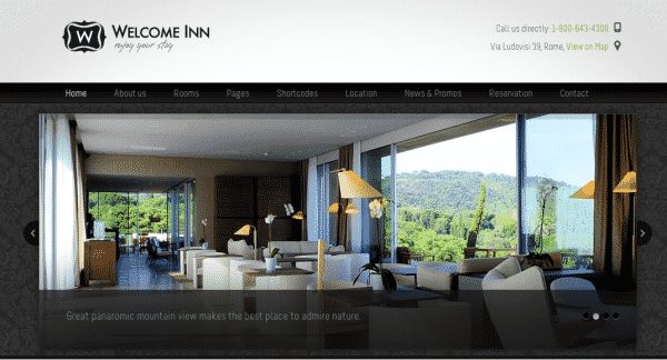 Tema Welcome Inn - Template WordPress
