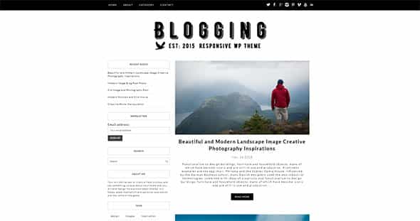 Tema Blogging Dessign - Template WordPress