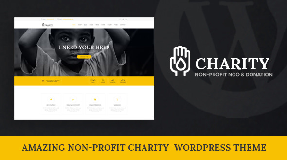 Tema Charity DesignsVilla - Template WordPress